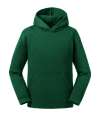 265B Russell Athletic Kids Authentic Hooded Sweatshirt Bottle Green colour image
